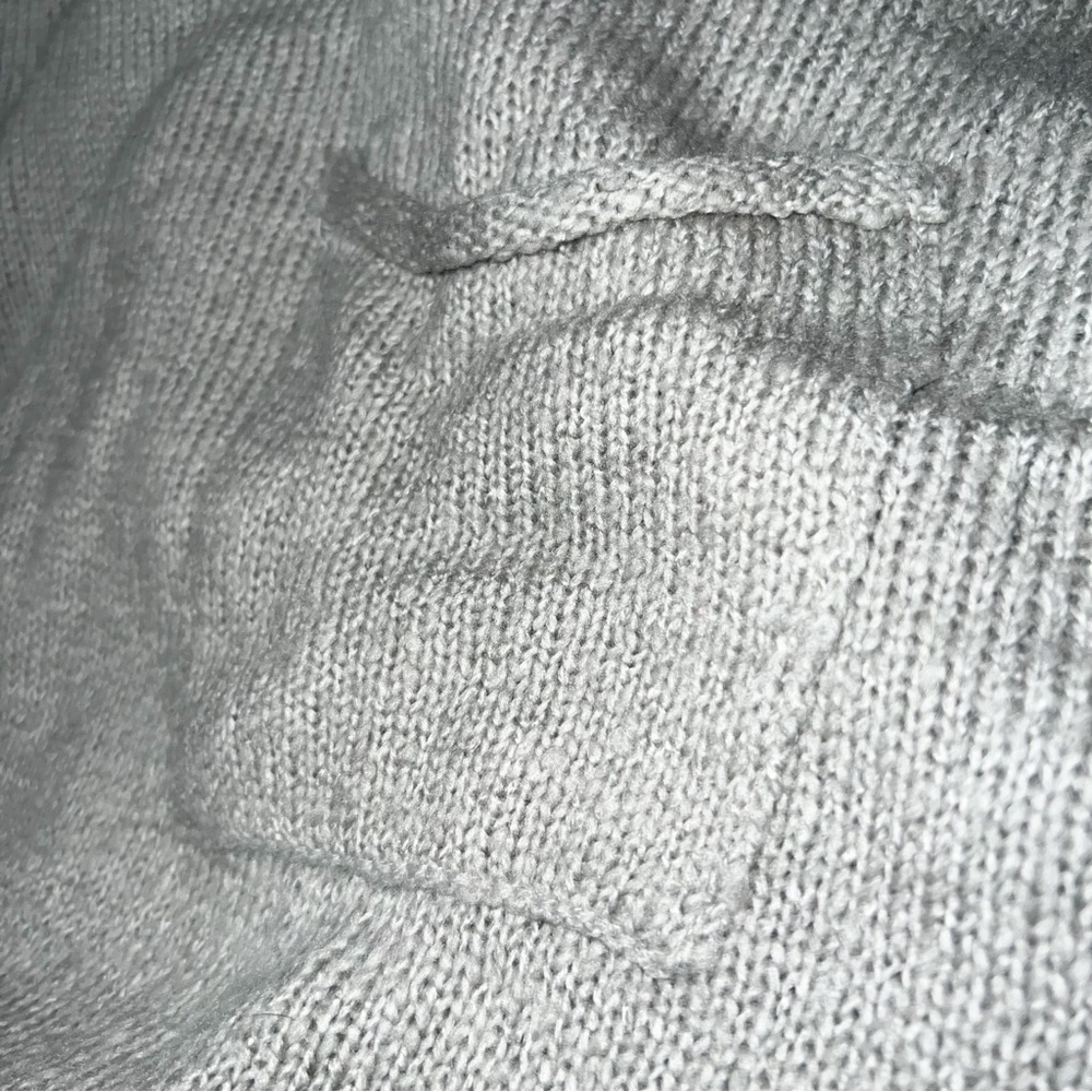 Freshman 1996 Wide Neck Distressed Knit Sweater - Gray, Size M - Picture 11 of 12